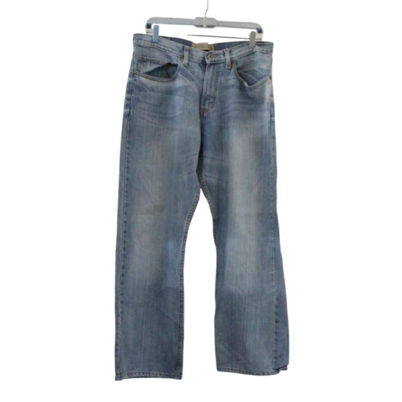 VTG Wrangler Jeans Relaxed Straight Leg Light Wash Western Cowboy Denim 33x30 - Picture 1 of 6
